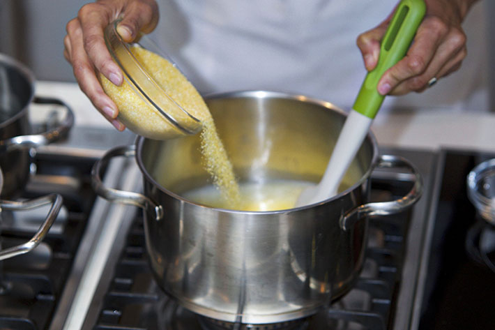 chips de polenta paso 1